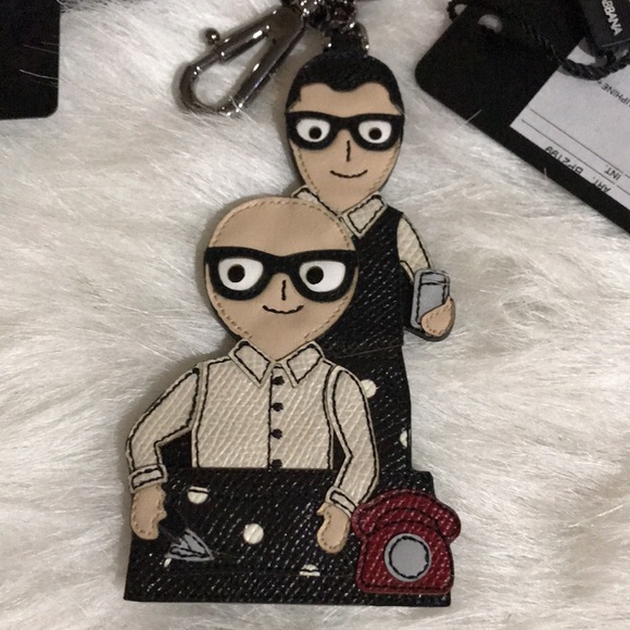 Dolce & Gabbana Leather Keychain/Bag Charm - Picture 10 of 11